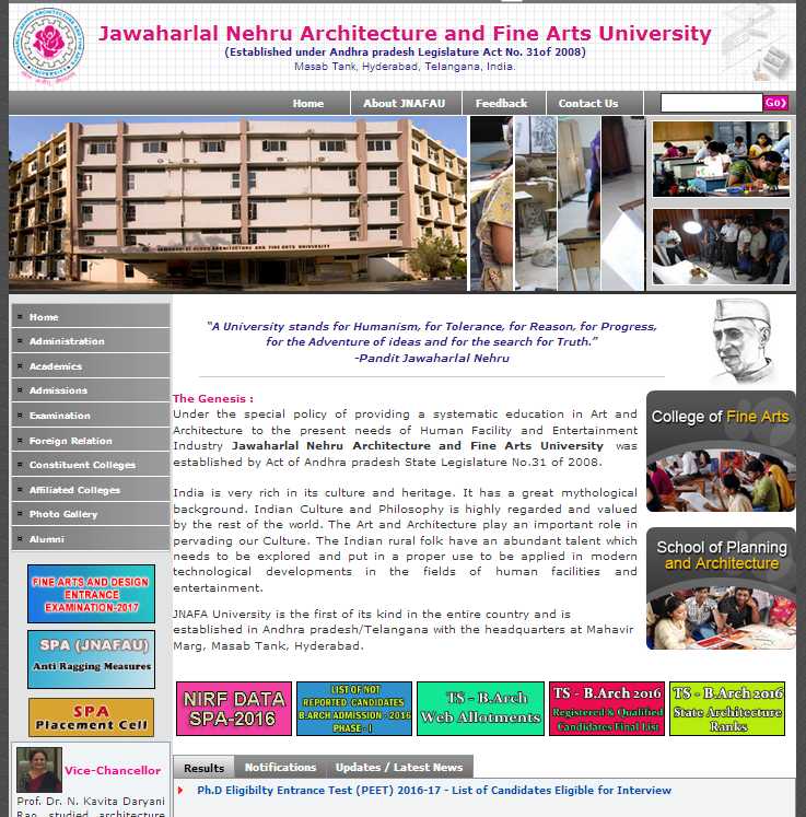 jnafau hyderabad official website - 2023 2024 Courses.Ind.In