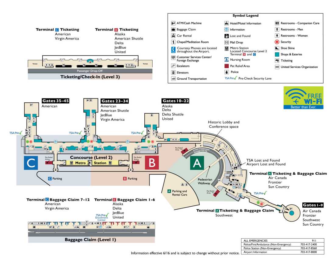 Dca Airport Map 
