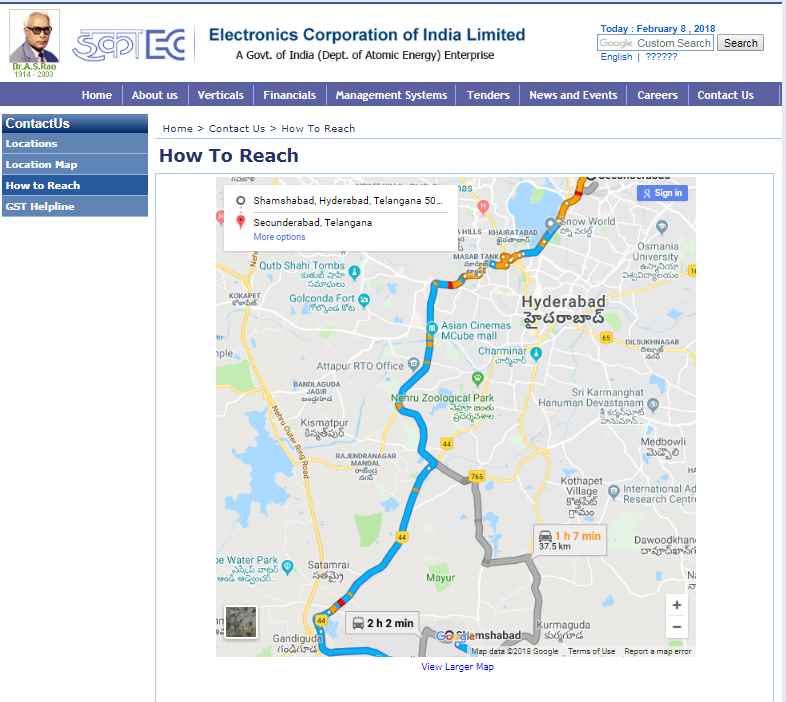 Ecil Cross Roads Hyderabad Map 