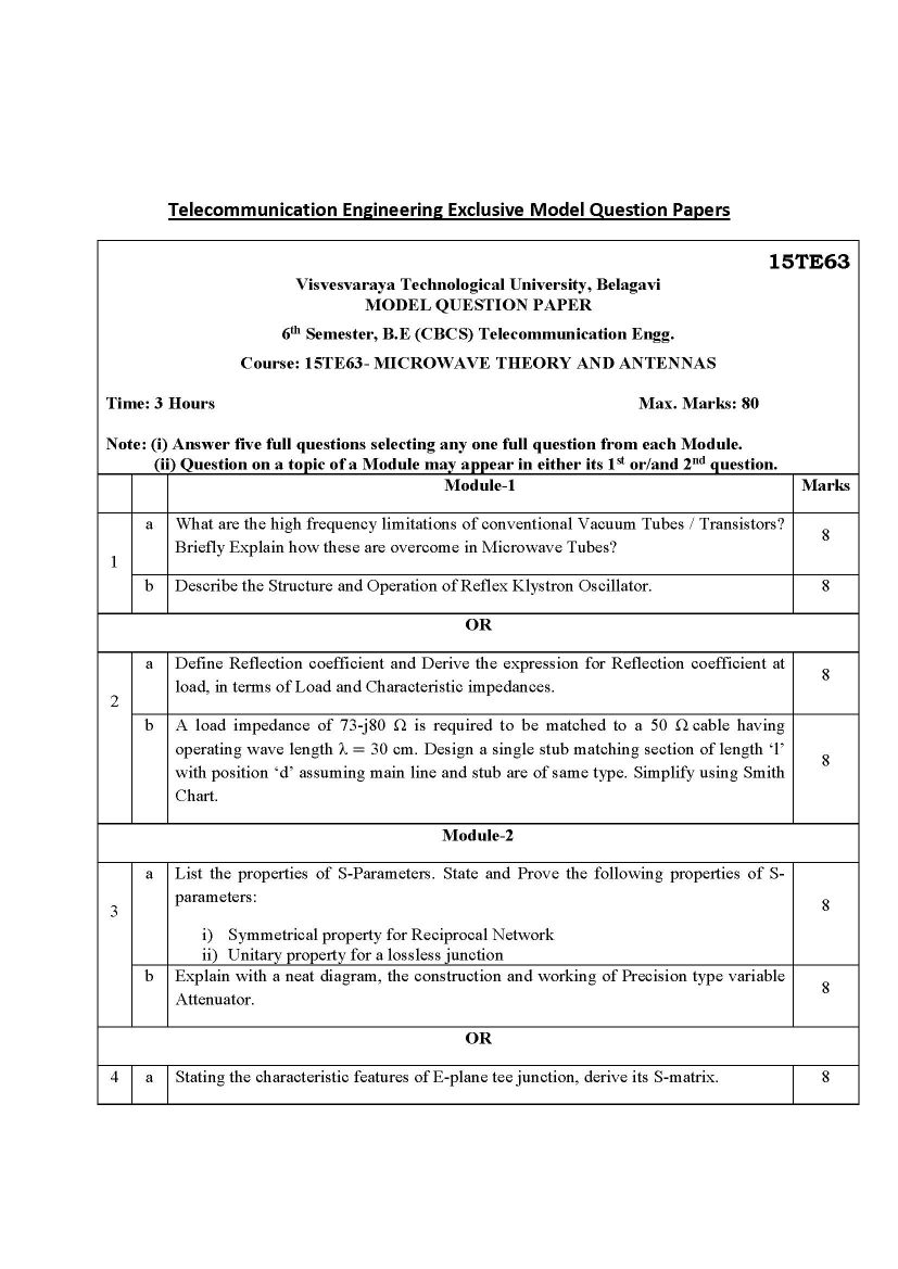 vtu phd etr question papers
