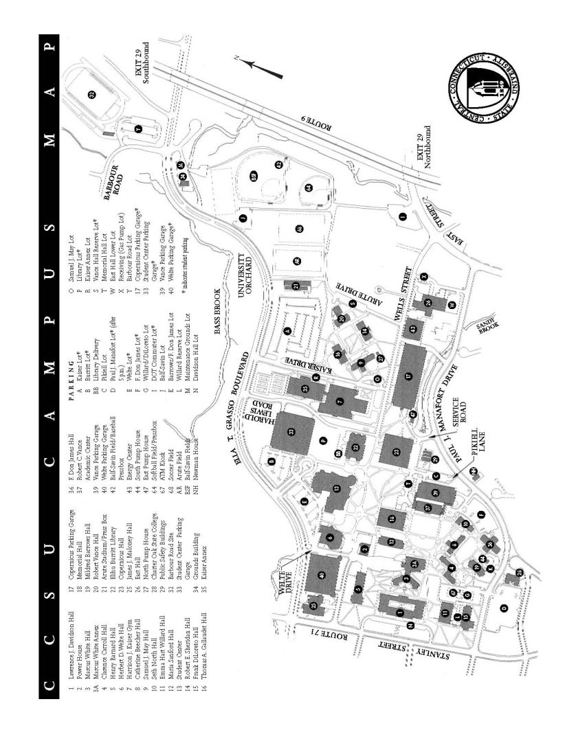 CCSU Campus Map