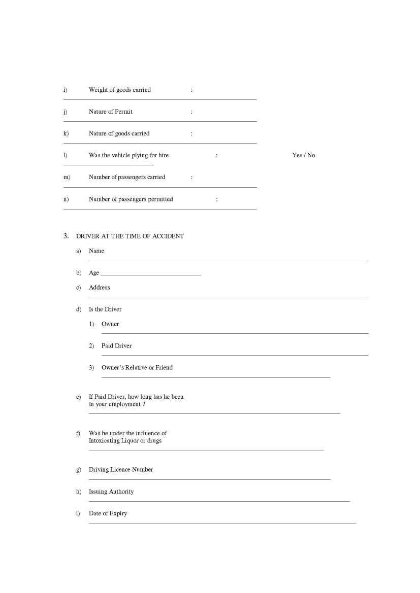 National Insurance Company Motor Claim Form Download Pdf 2023 2024