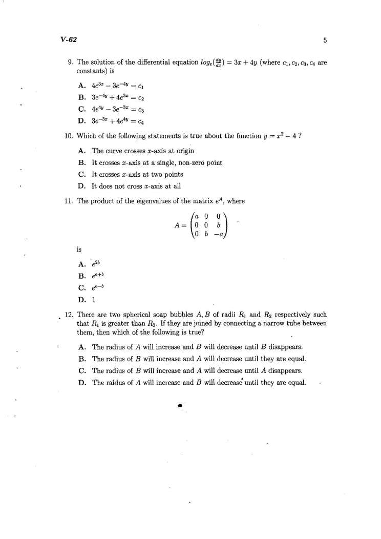 phd entrance exam paper physics