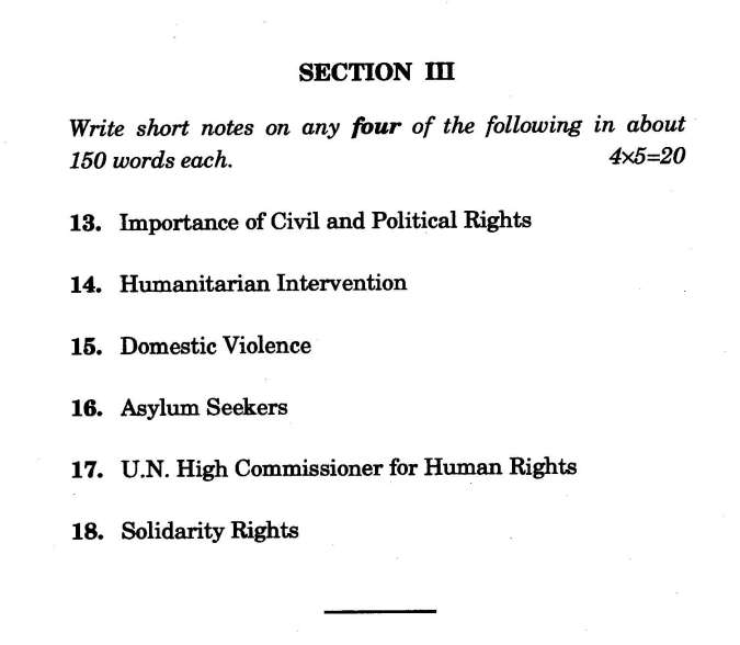 issues of human rights ignou assignment