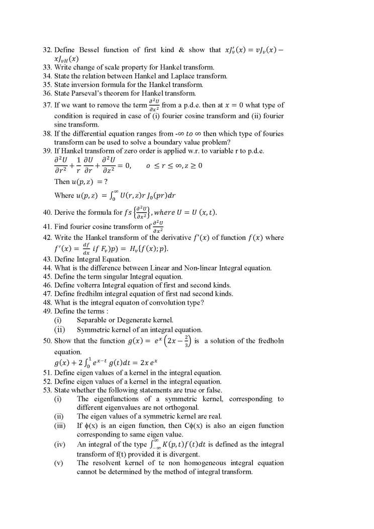 VMOU M.Sc. Mathematics Final MSCMT-09 - Integral Transforms and ...